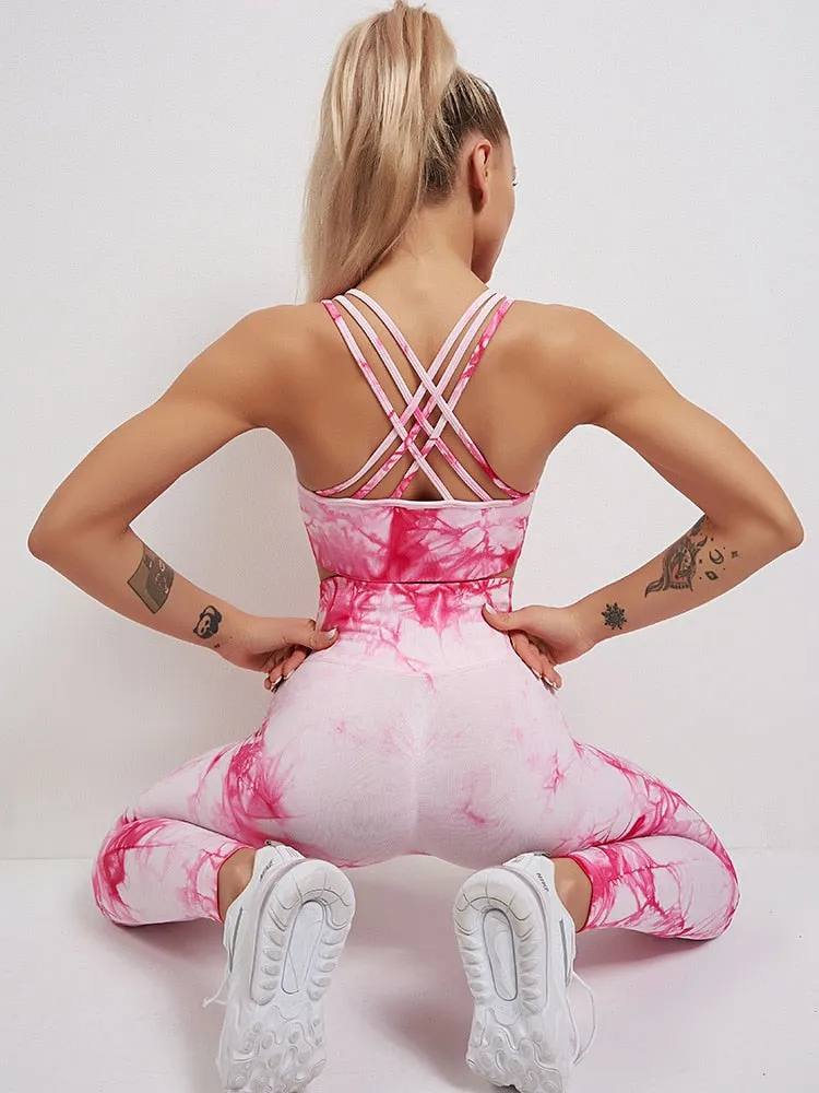 013 New Print Seamless Fitness Push Up Leggings