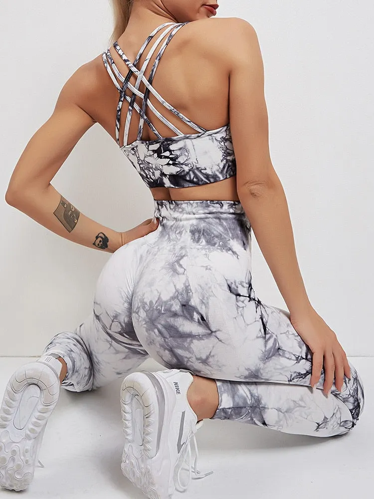 013 New Print Seamless Fitness Push Up Leggings