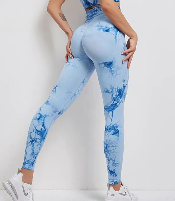 013 New Print Seamless Fitness Push Up Leggings