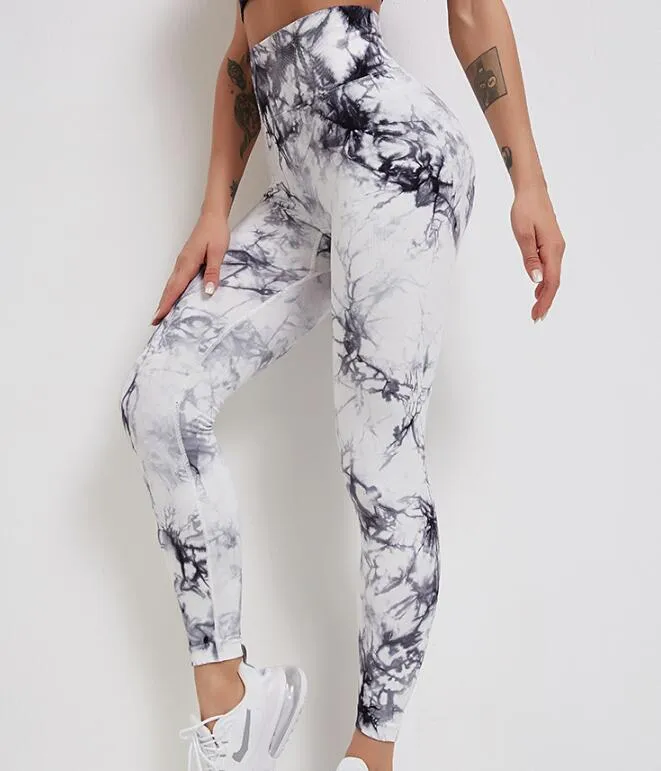 013 New Print Seamless Fitness Push Up Leggings