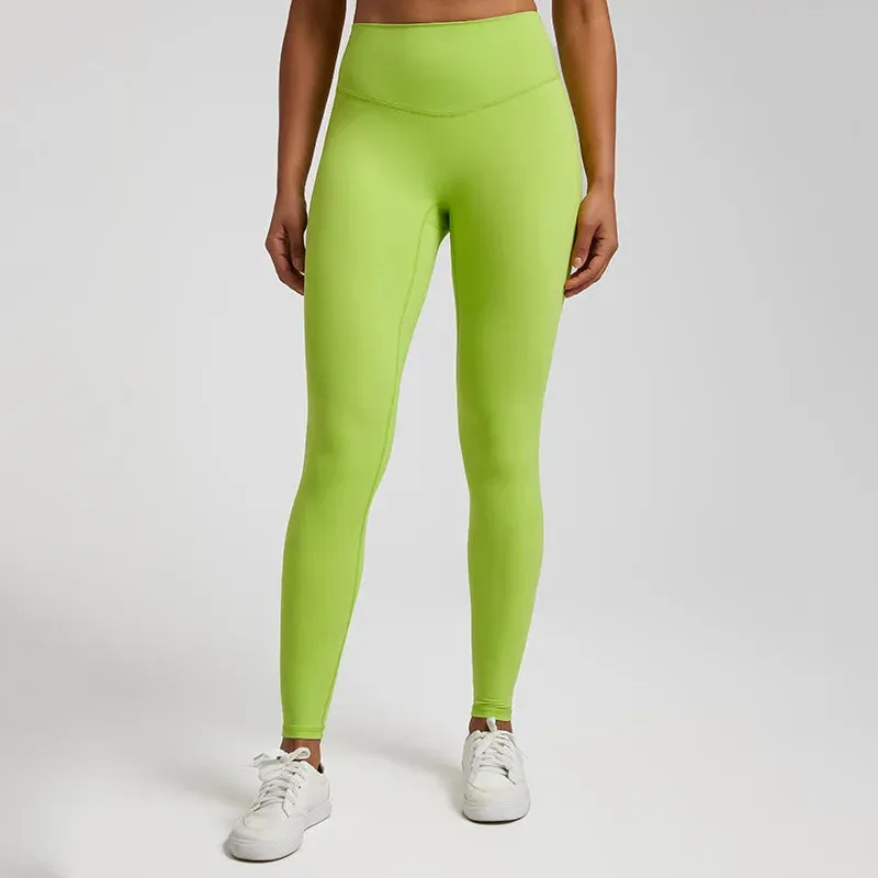 064 High Waist Nude Lycra Leggings