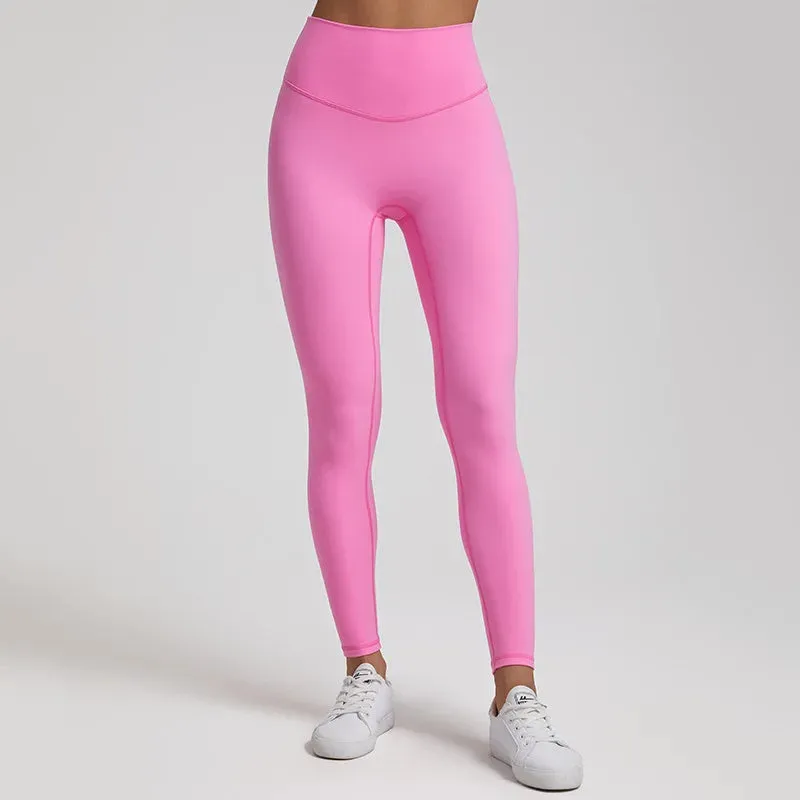 064 High Waist Nude Lycra Leggings