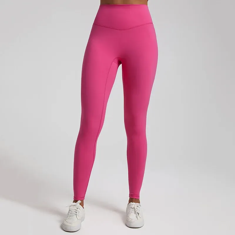 064 High Waist Nude Lycra Leggings