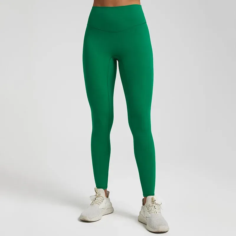 064 High Waist Nude Lycra Leggings