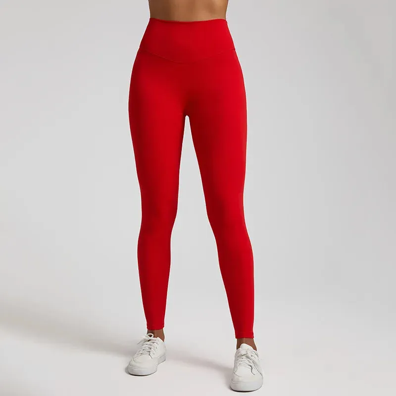 064 High Waist Nude Lycra Leggings