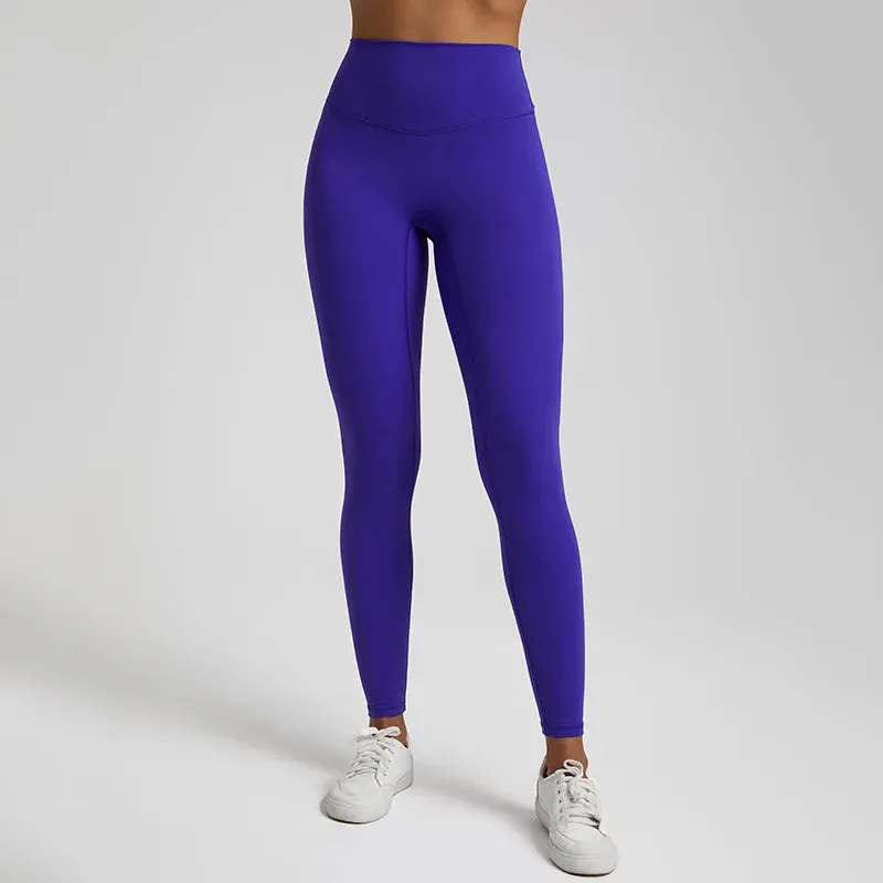 064 High Waist Nude Lycra Leggings