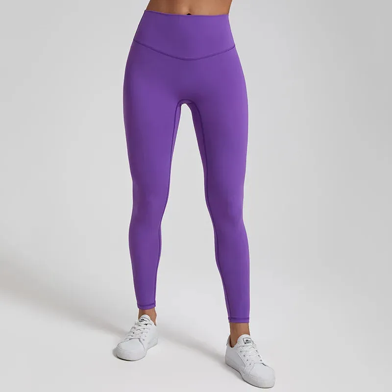 064 High Waist Nude Lycra Leggings