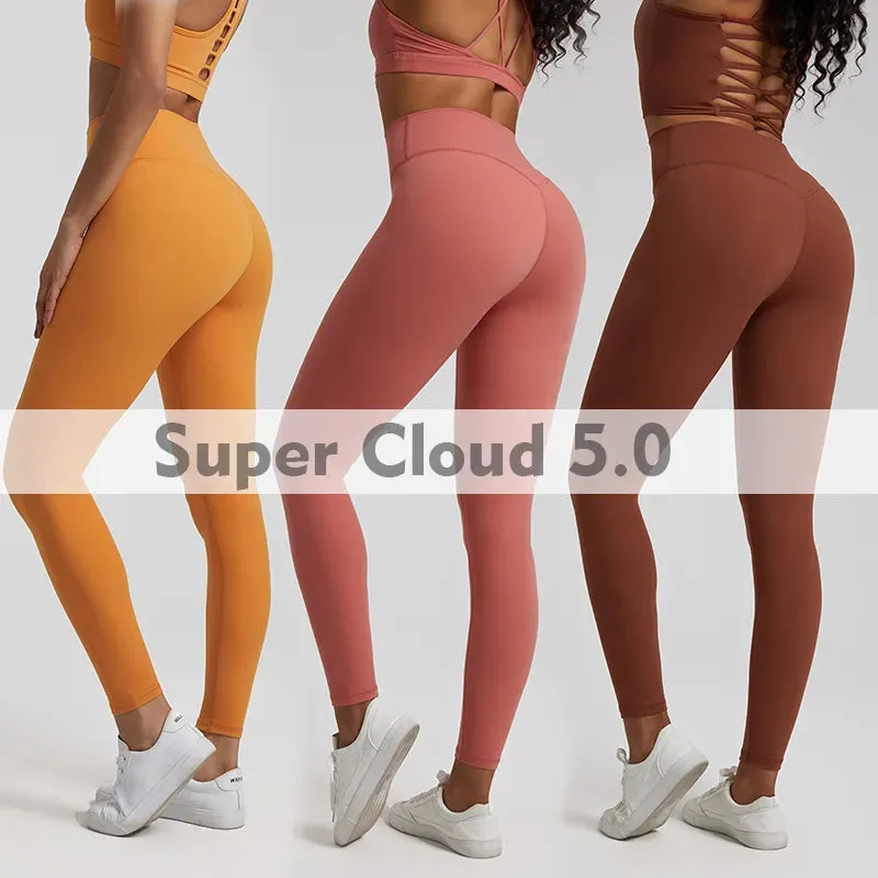 064 High Waist Nude Lycra Leggings
