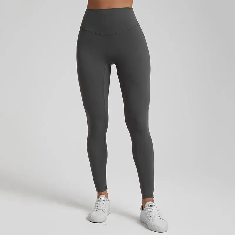 064 High Waist Nude Lycra Leggings