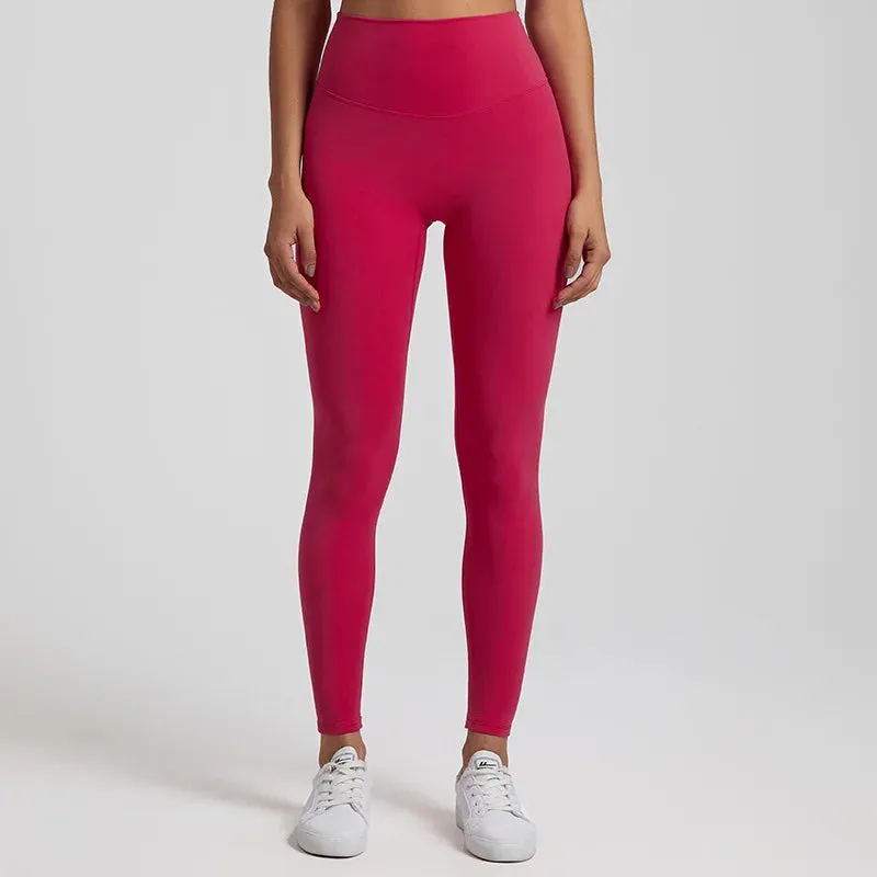 064 High Waist Nude Lycra Leggings
