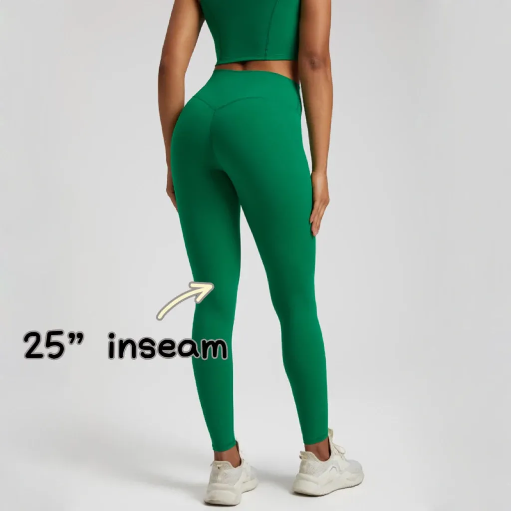 064 High Waist Nude Lycra Leggings