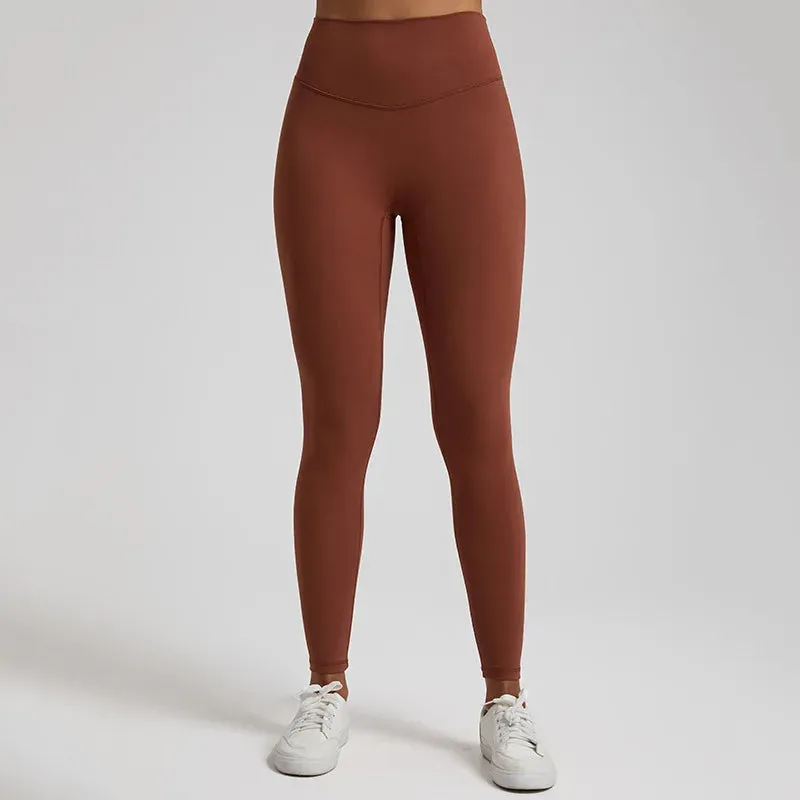 064 High Waist Nude Lycra Leggings
