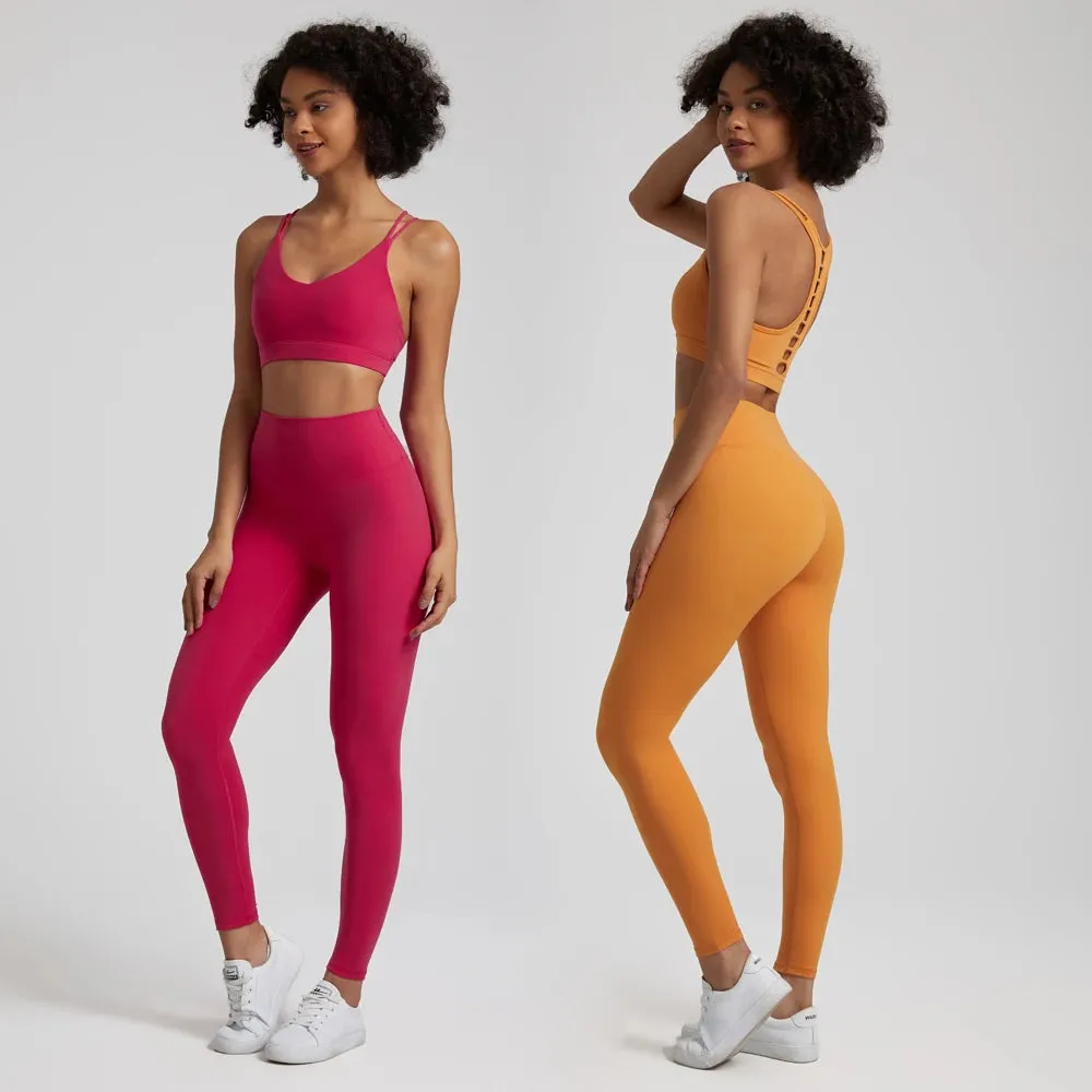 064 High Waist Nude Lycra Leggings