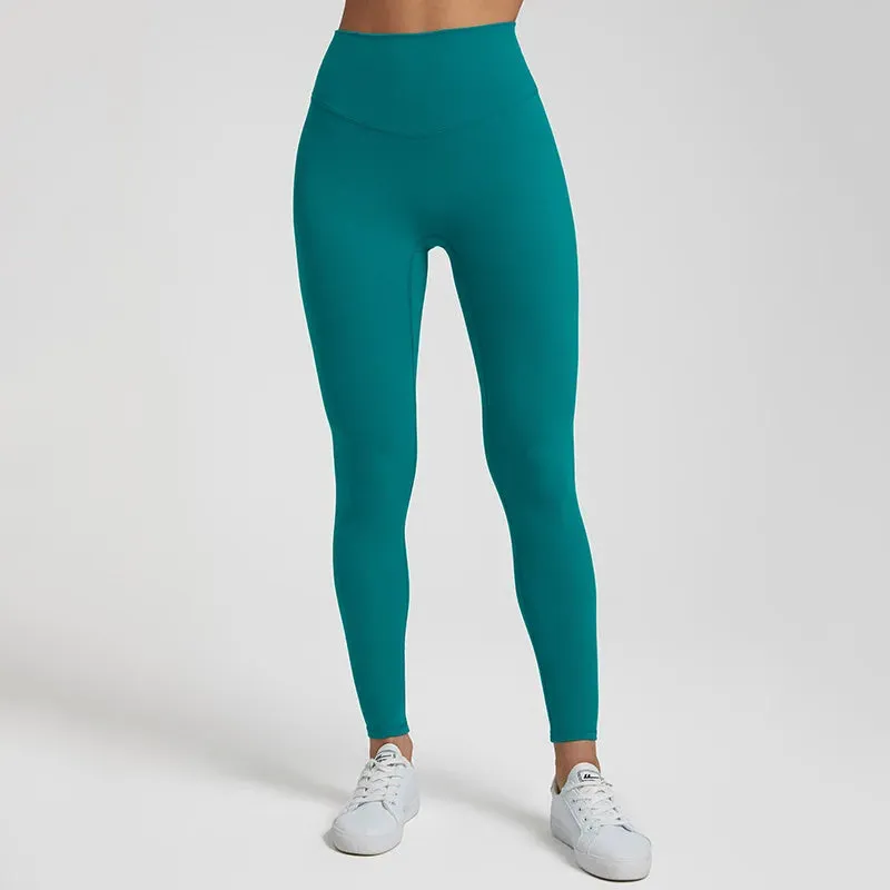 064 High Waist Nude Lycra Leggings