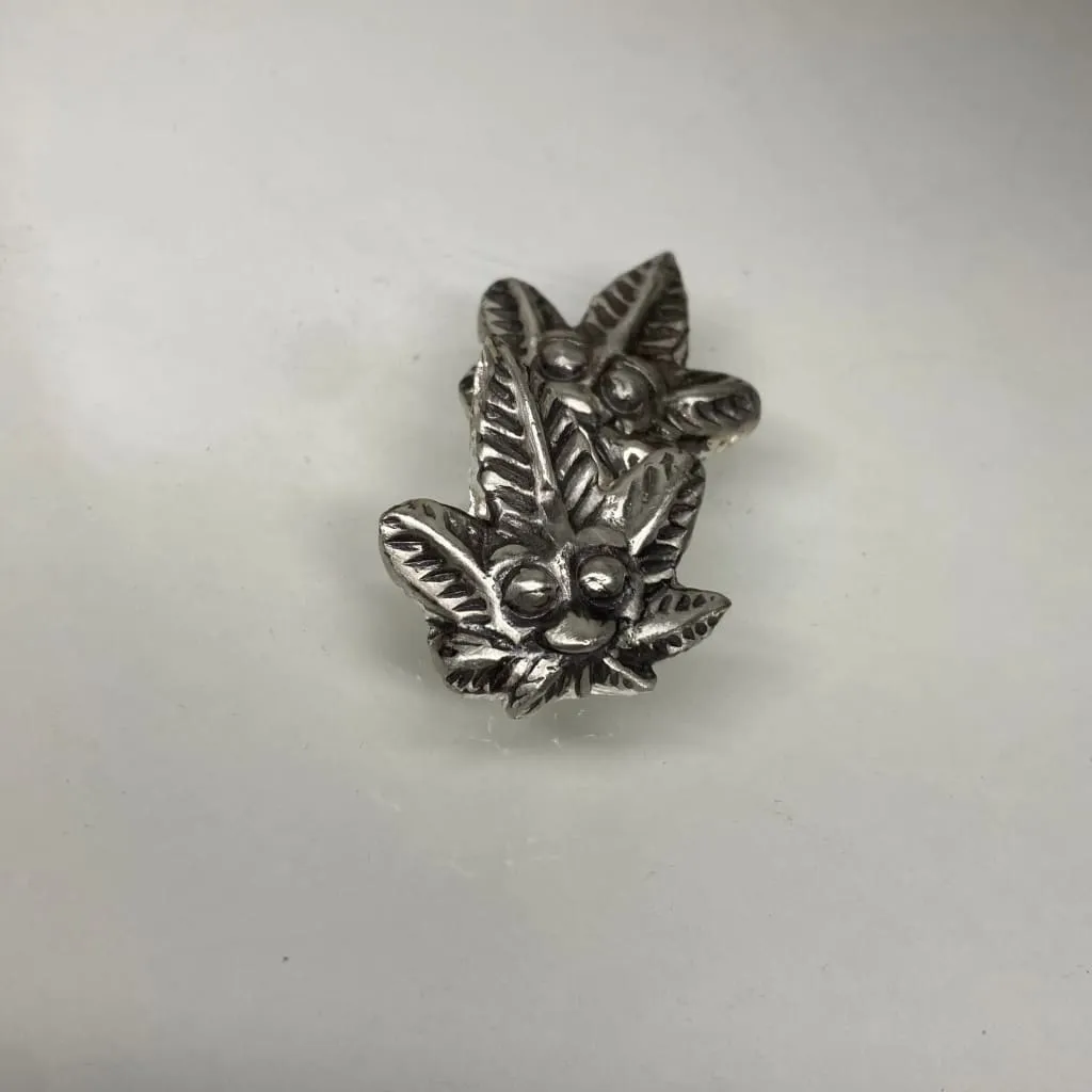 1 Ozt MK BarZ "Stoned AF" Weed Leaf Bar .999 FS Hand Poured