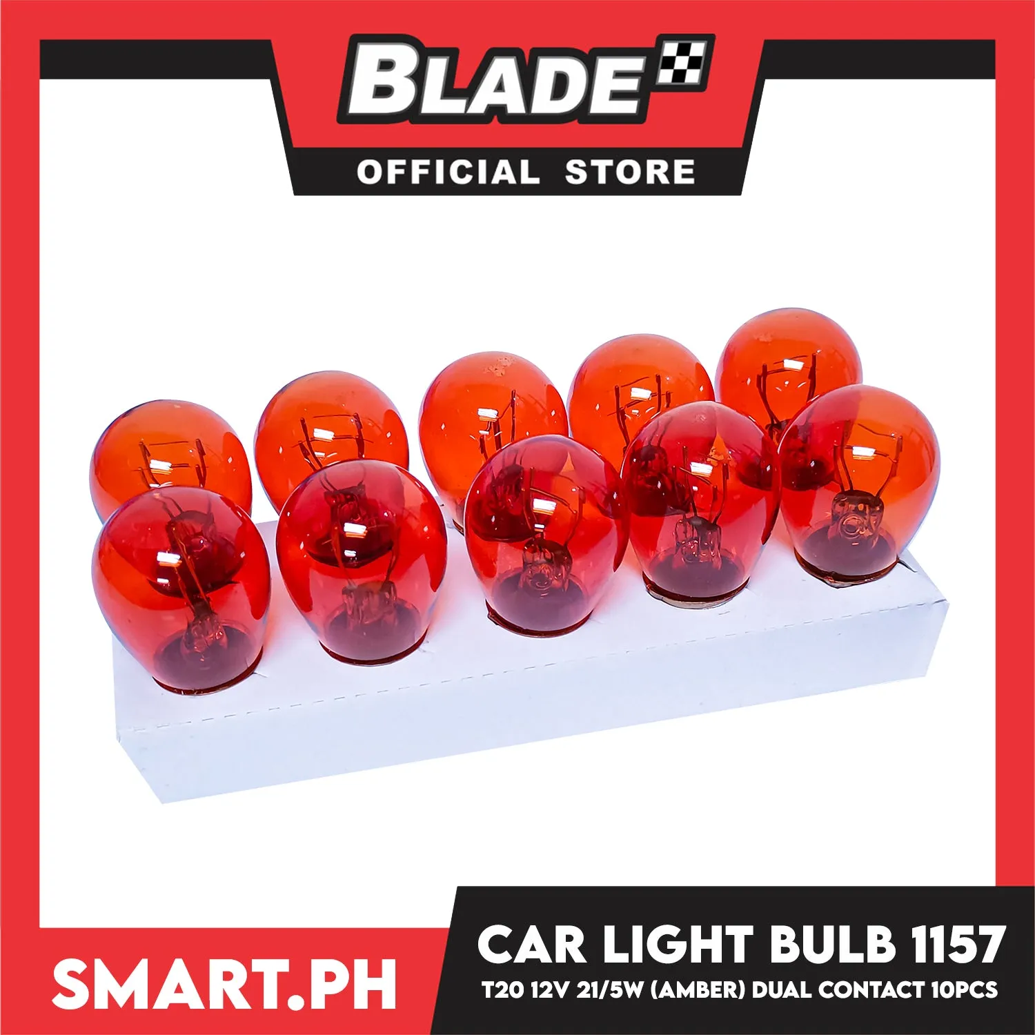 10pcs Halogen Perfect Bulb Car Light Bulb 1157 T20 12V 21-5W (Amber Copper Base) Dual Contact, Car Light Indicator Reversing Light Bulb Stop Light Rear Turn Signal