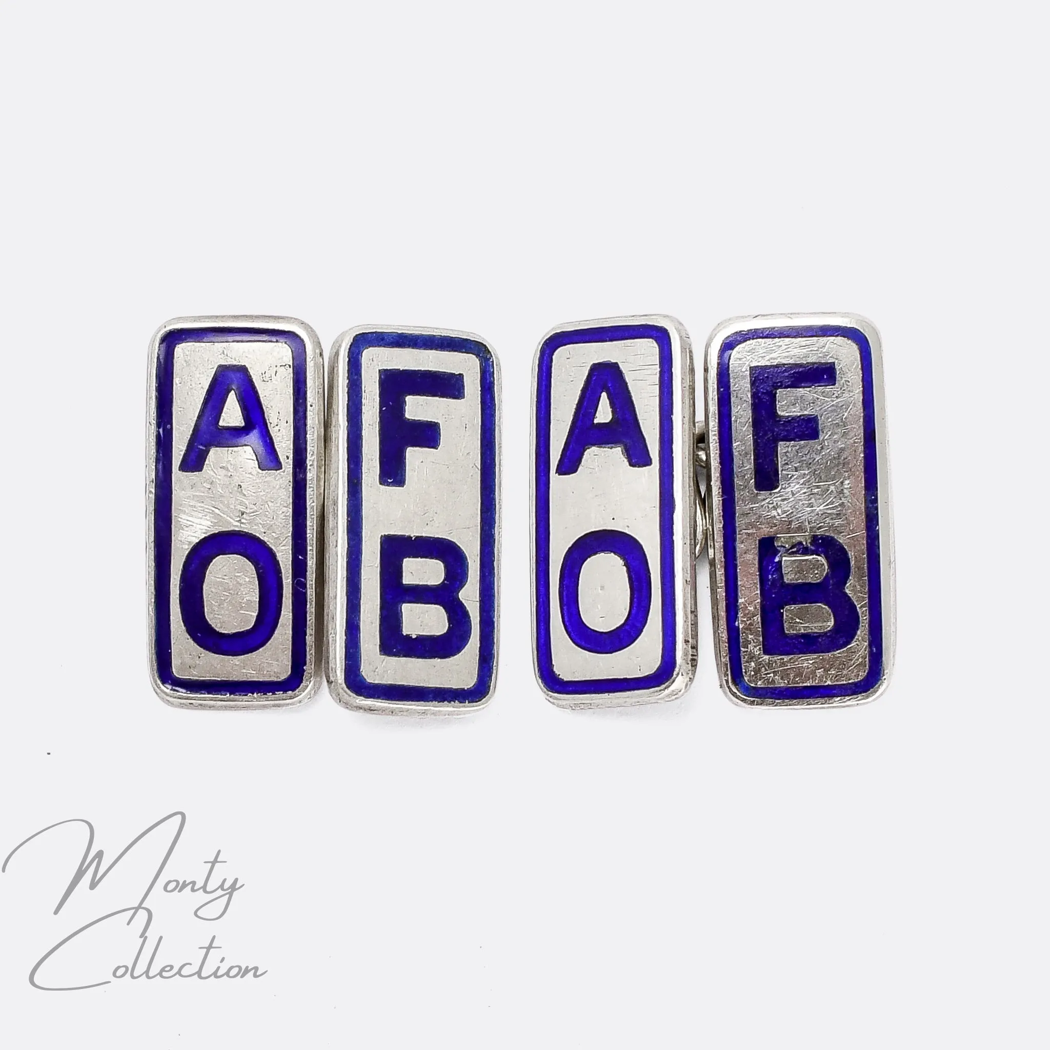 1920s "Ancient Order Of Froth Blowers" Novelty Cufflinks