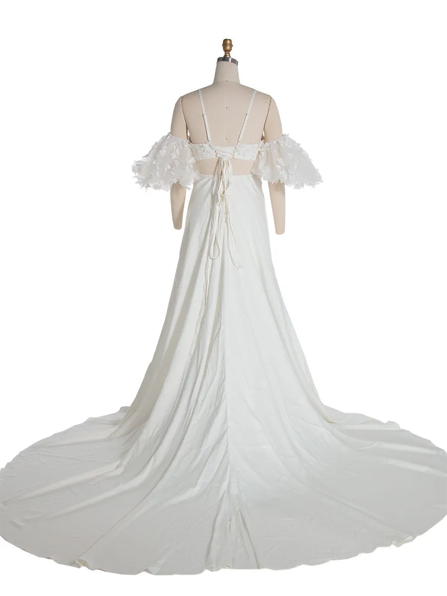 2 Pieces Set Gorgeous Baby Shower Maternity Dress for Photoshoot Wedding Dress YW230741