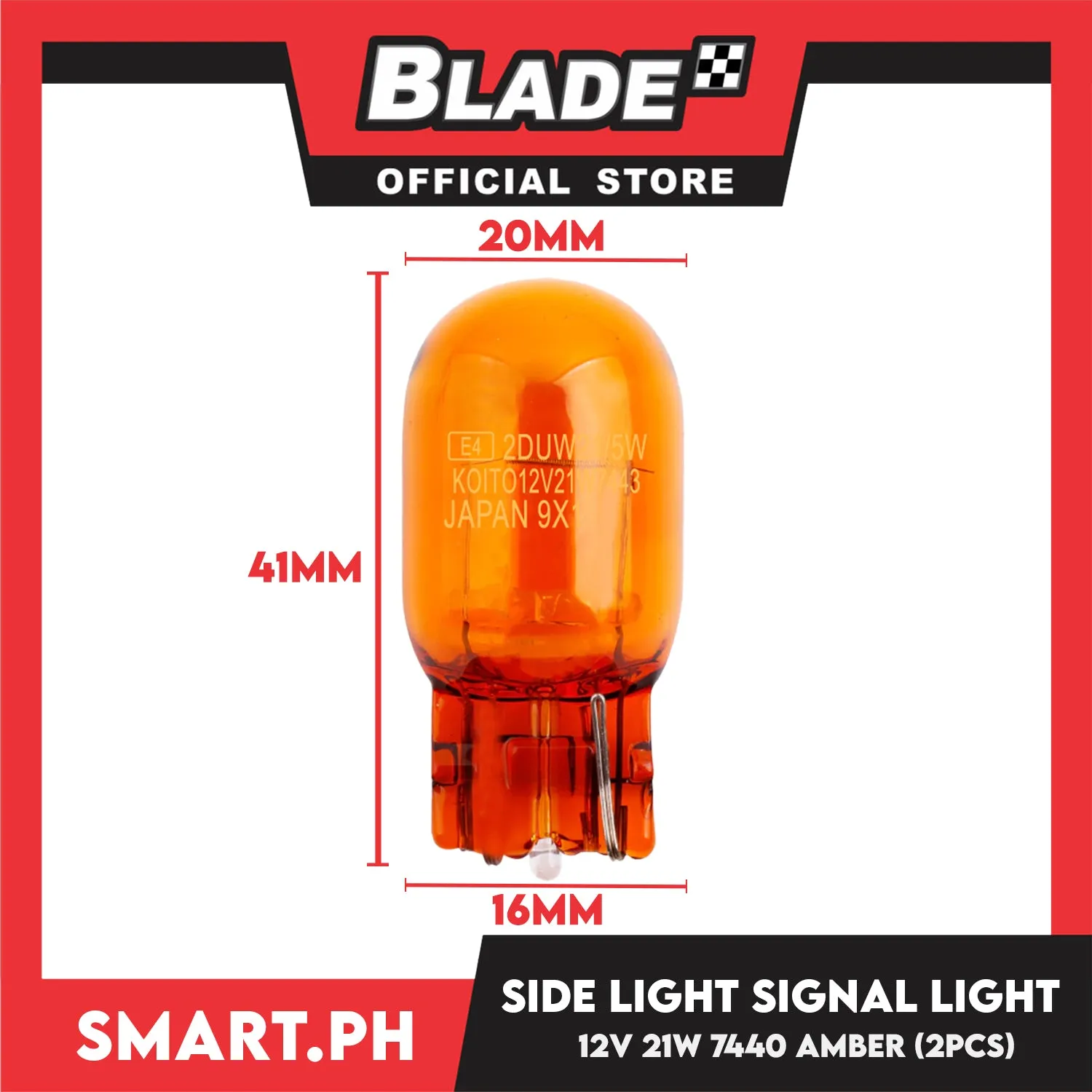 2pcs Halogen Perfect Bulb Car Light Bulb T20 12V 21 7440 (Amber) Single Filament, Car Light Indicator Reversing Light Bulb Stop Light Rear Turn Signal