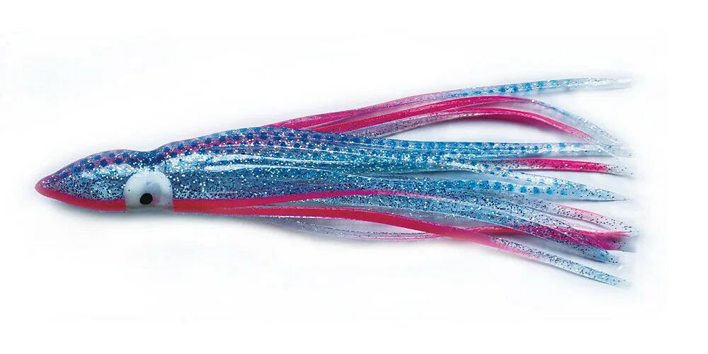 30 X Octopus Squid Skirt Trolling Jig Lure Fishing Tackle 10cm