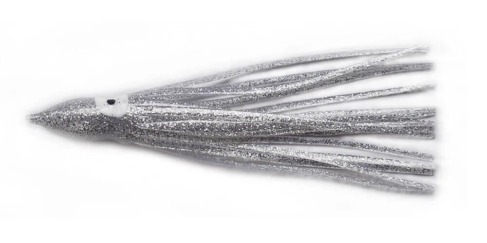 30 X Octopus Squid Skirt Trolling Jig Lure Fishing Tackle 10cm