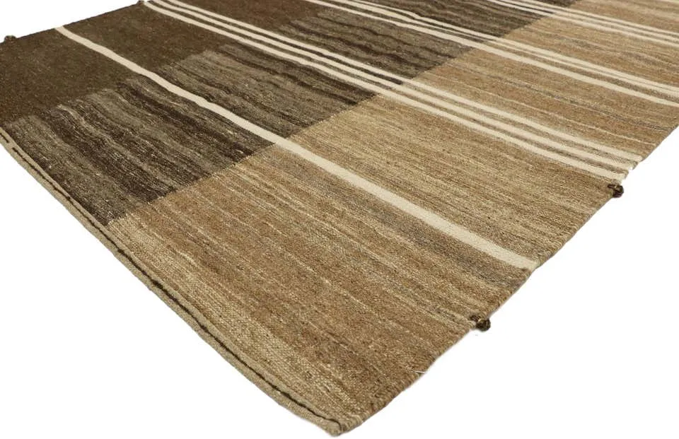 4'9" x 6'5" Striped Kilim Rug