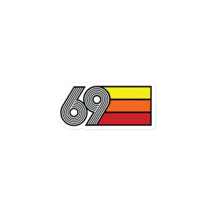 69 - 1969 Retro Tri- Line Decal Decoration Bubble-free Vinyl stickers