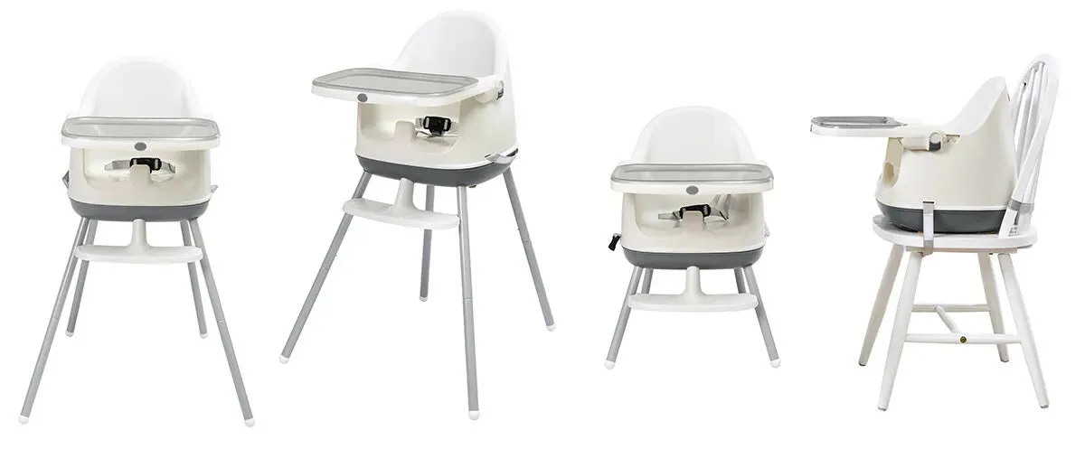8-in-1 Ergonomic Grow-with-Me High Chair | Booster Seat for Chair | Low Chair | Removable Tray | 6m - 4 years