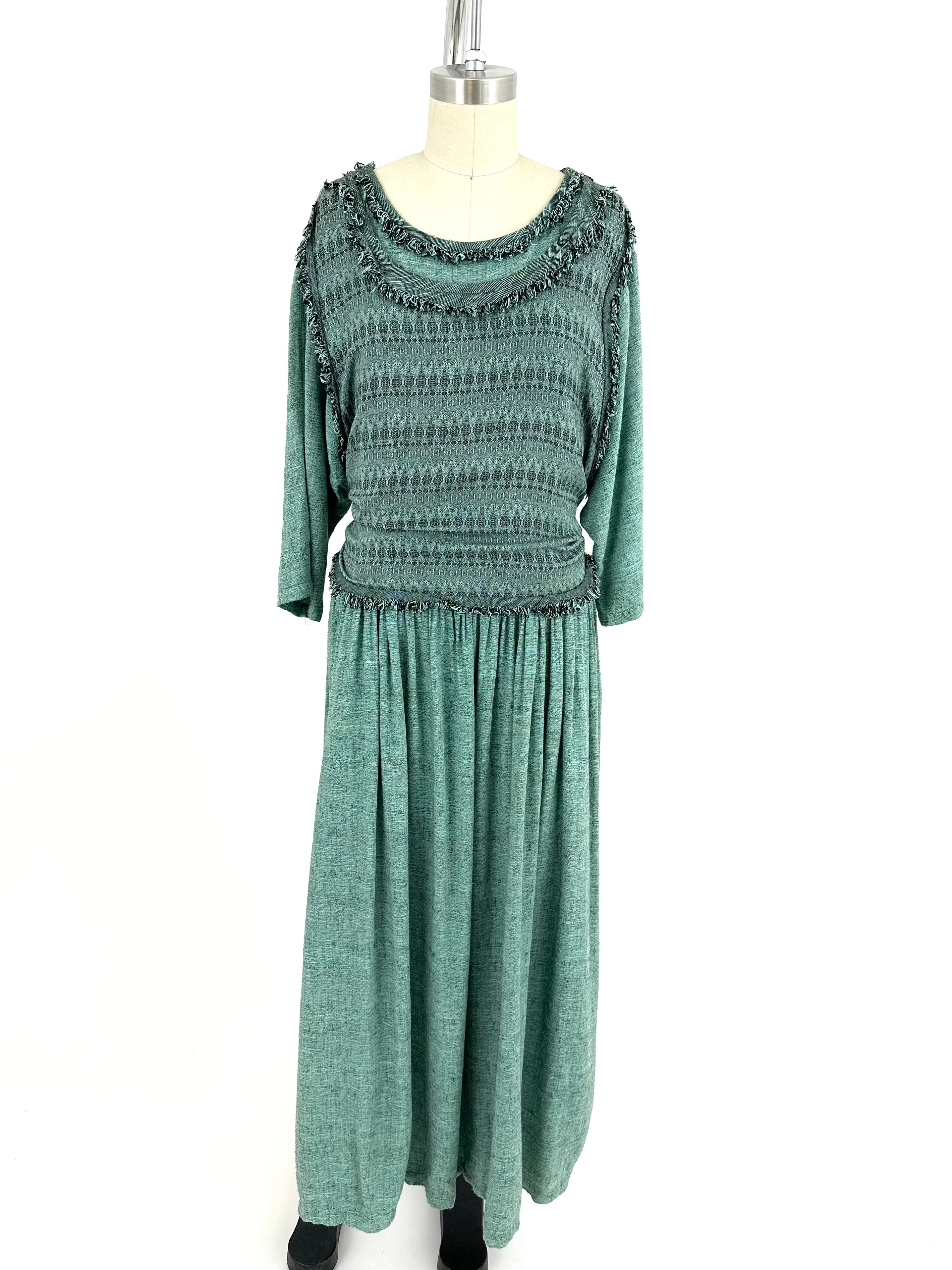 80s Outback Woven Jacquard Dress