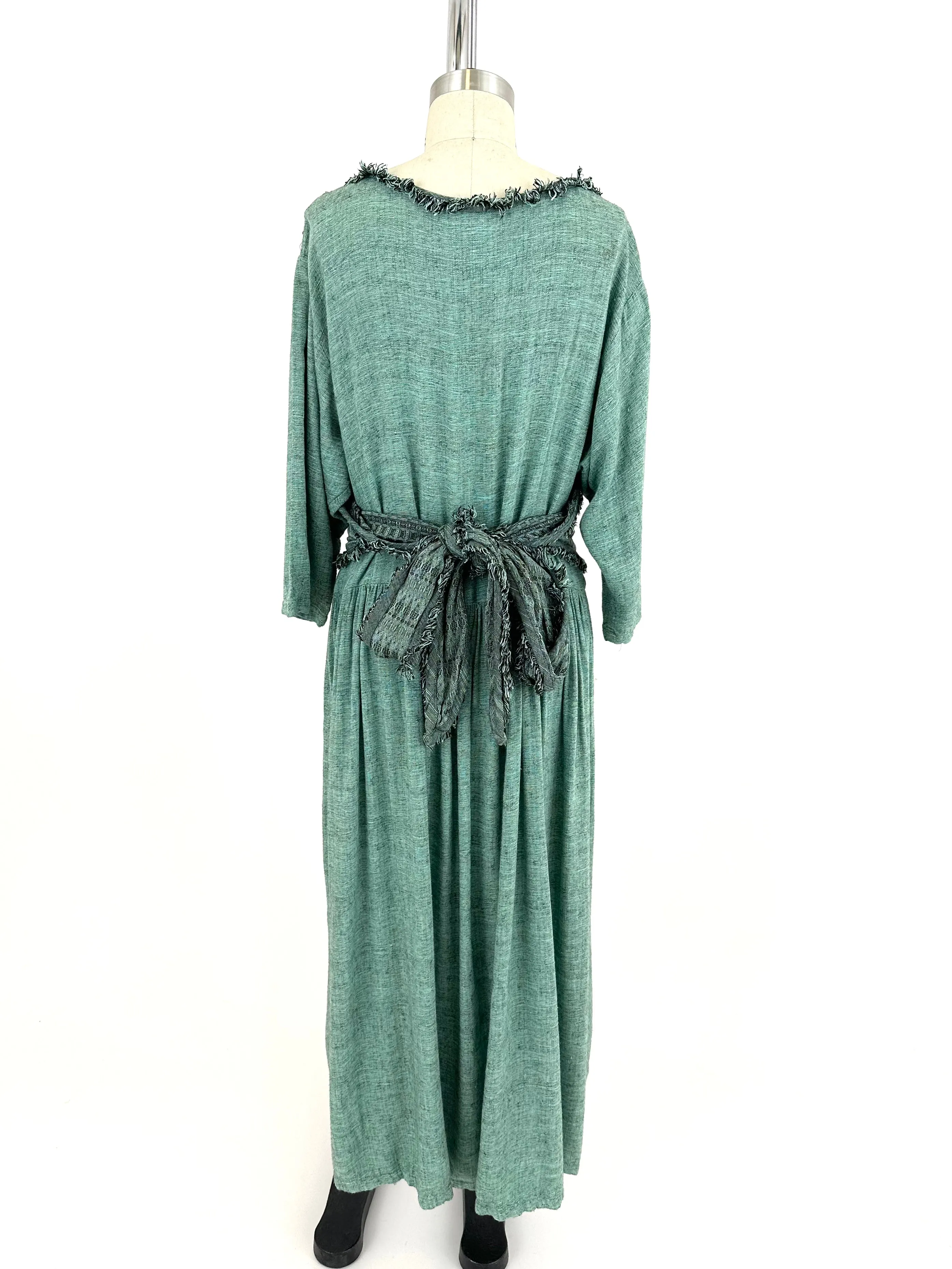 80s Outback Woven Jacquard Dress