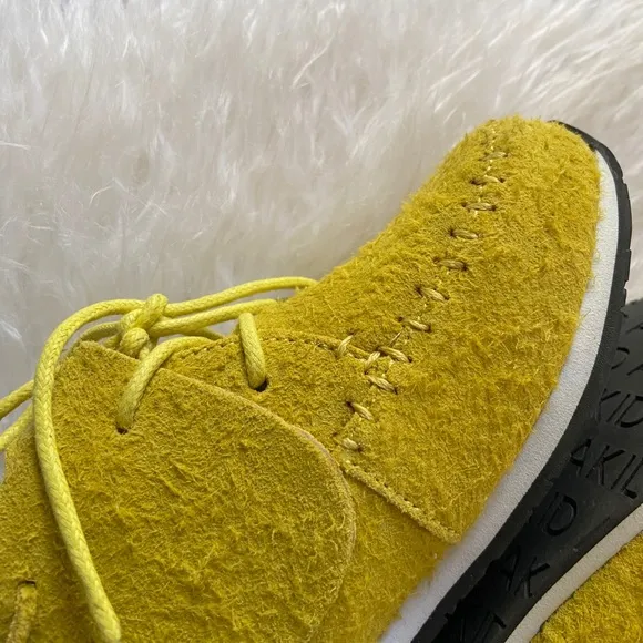 akid brand suede yellow sneaker boot kids 12 boys shoe leather moccasin