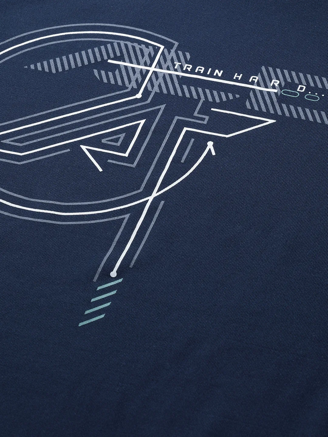 Alcis Men Solid Blue Tshirts