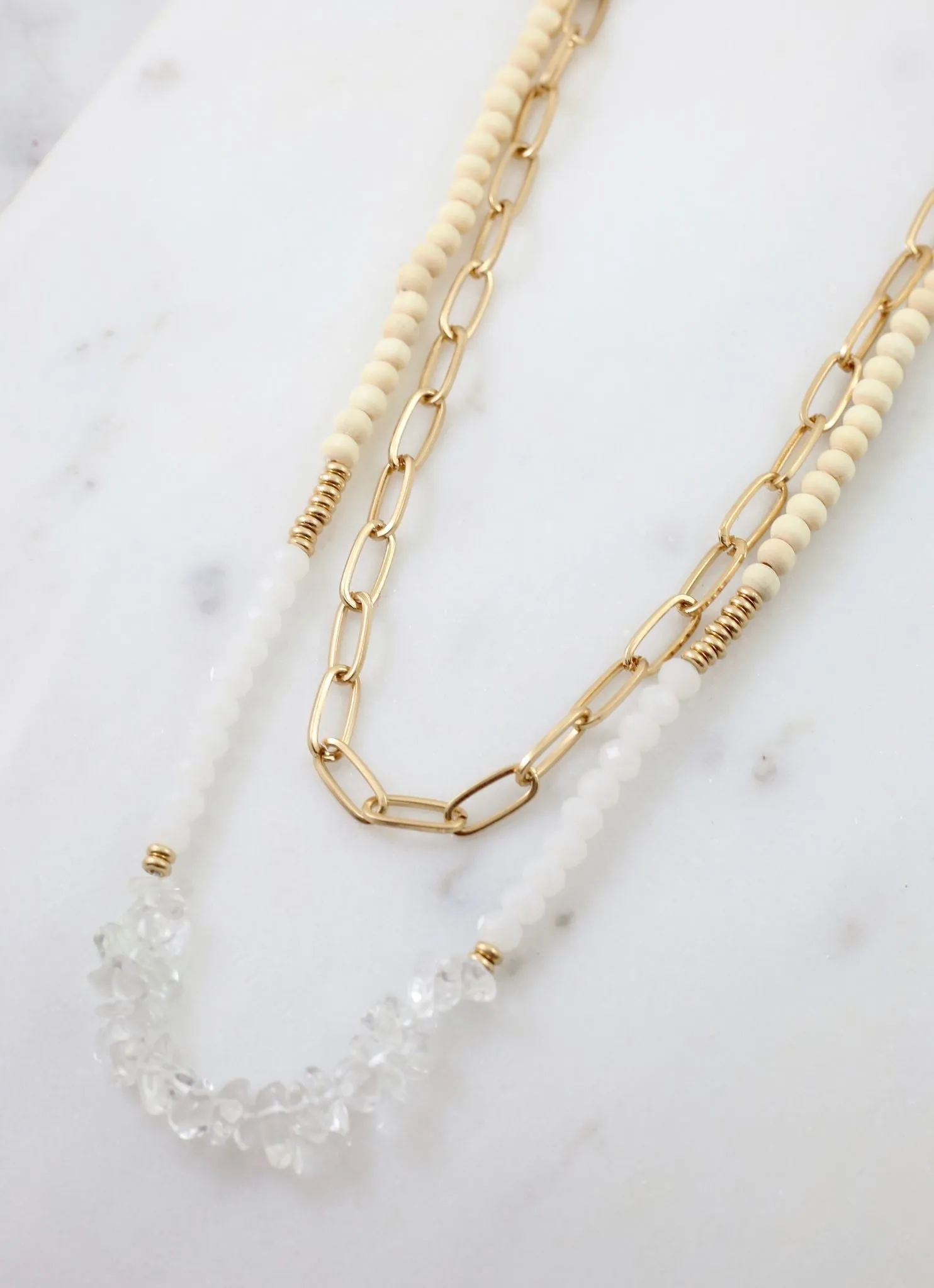 Anders Layered Necklace - Natural