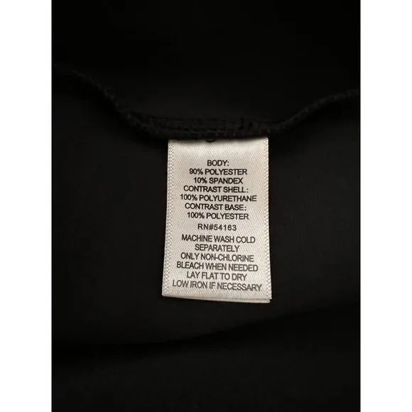 Andrew Marc NWT Sz XL Black  Faux Leather/Suede A-Line Pull On Skirt