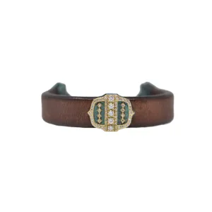 Artifact Buckle Leather Bracelet