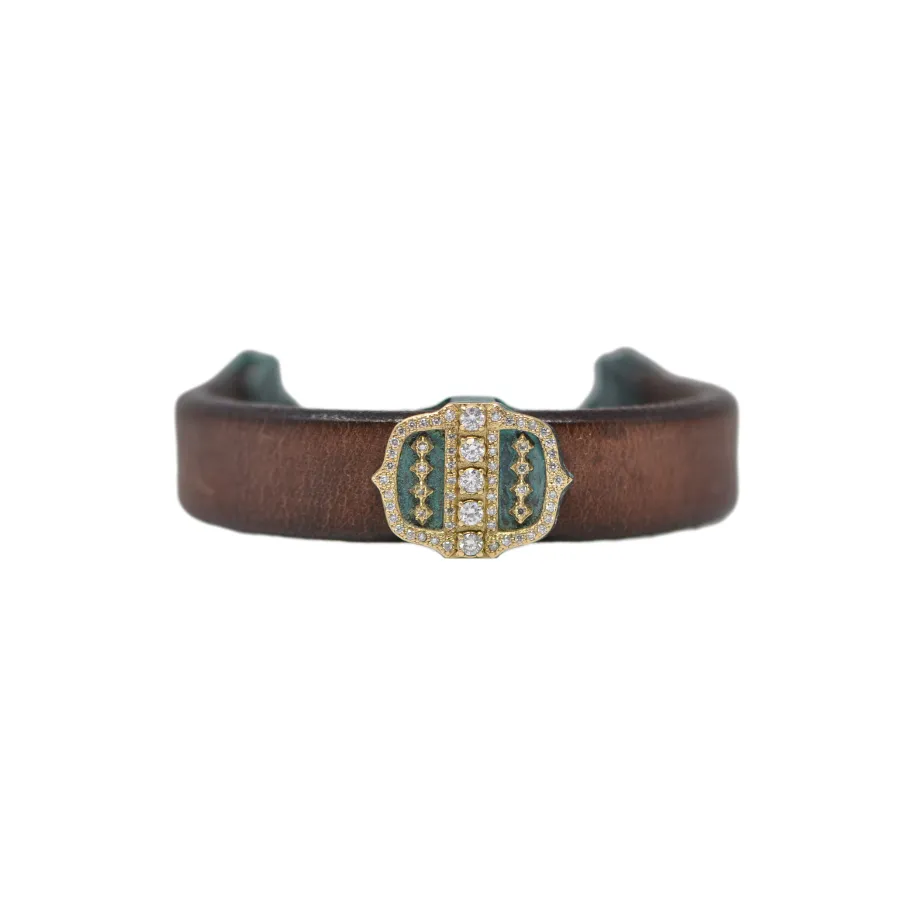Artifact Buckle Leather Bracelet