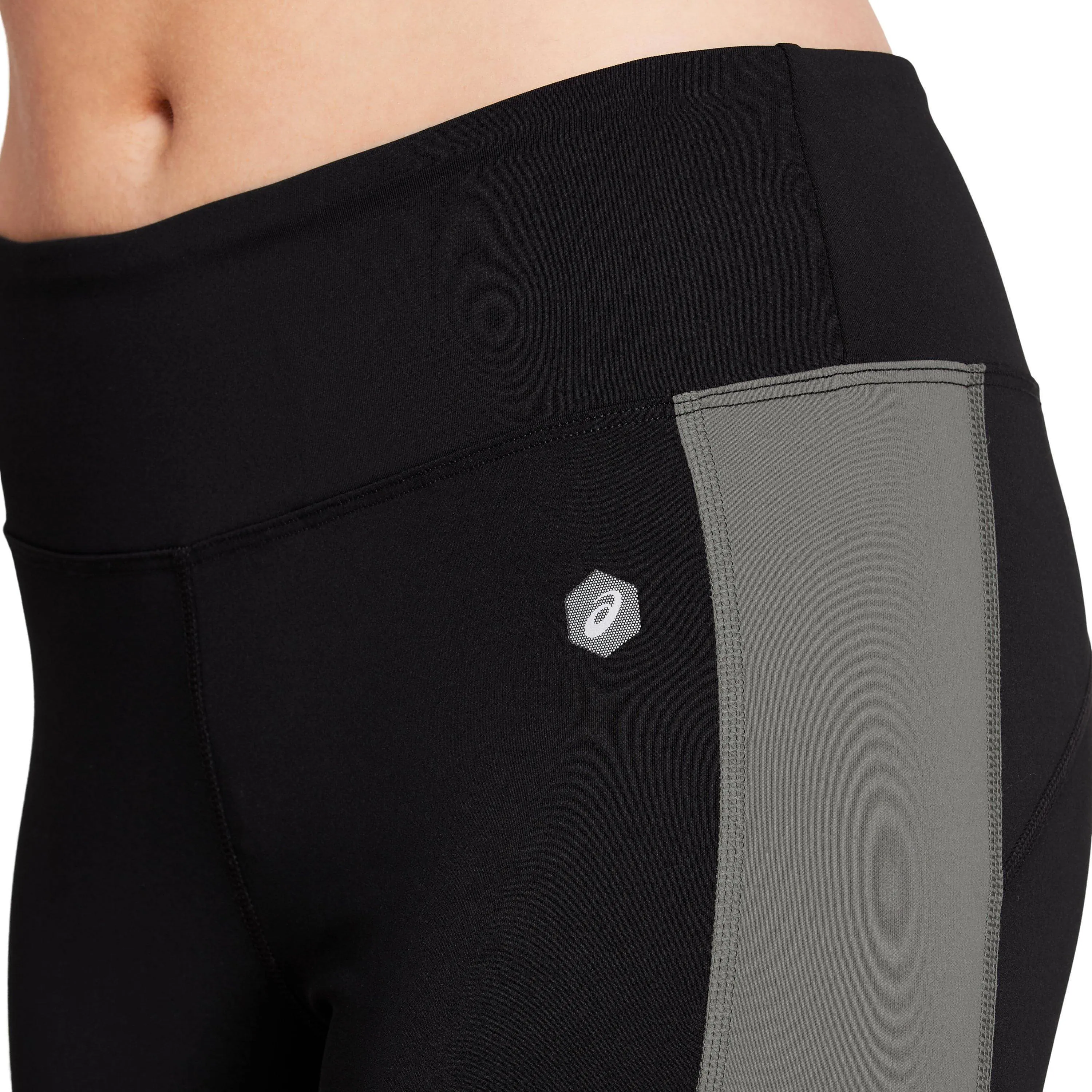 Asics Colour Block 2 Womens 7/8 Running Tights - Black