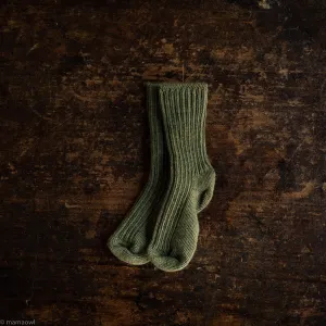 Baby & Kids Merino Wool Socks - Moss Melange