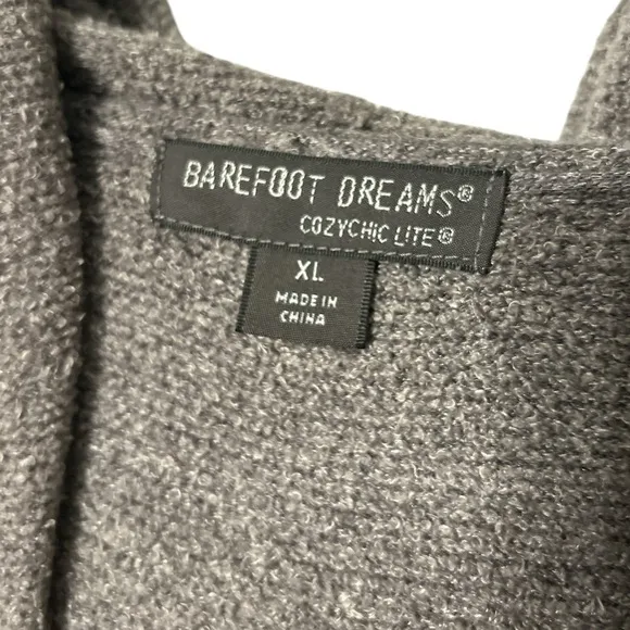 Barefoot Dreams Cozy Chic Lite Hooded Sweater Cardigan—size XL