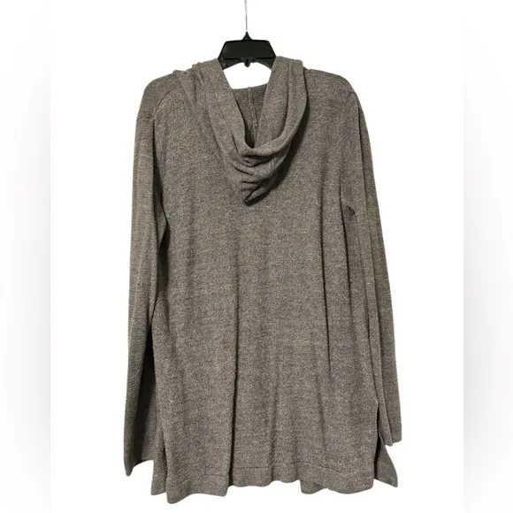 Barefoot Dreams Cozy Chic Lite Hooded Sweater Cardigan—size XL