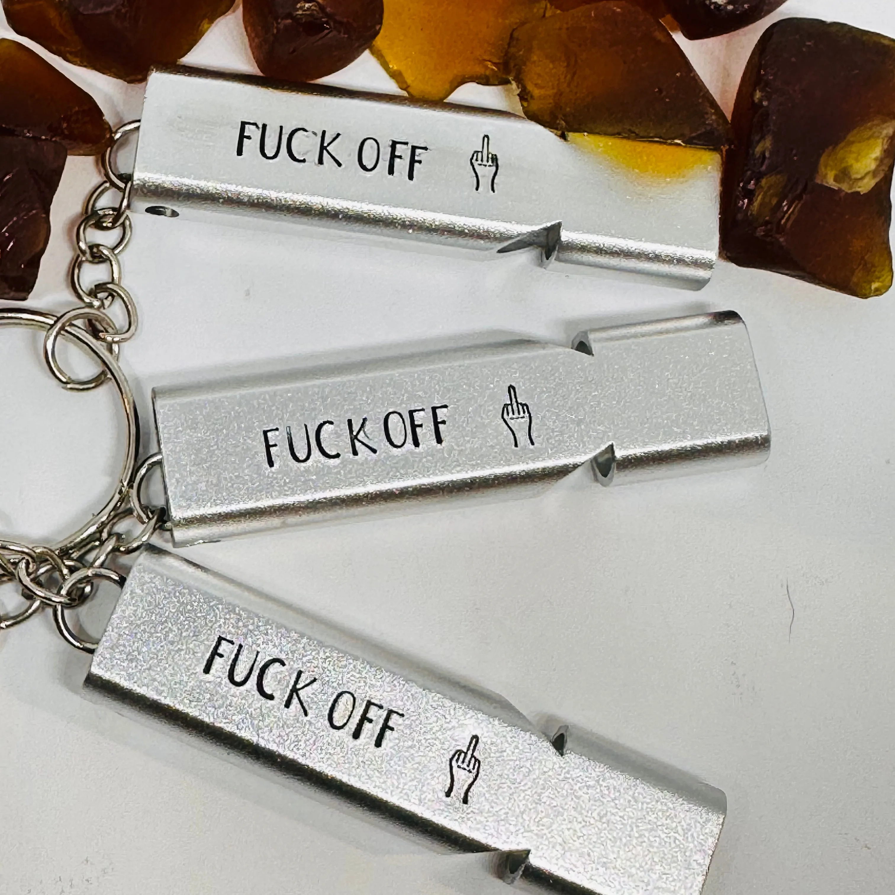 Bawdy Emergency Whistle | Fck Off | Blow Me | Grabber | Safety Alert | Adult Gag Gift | Gift for Bachelorette | LGBTQIA Gift