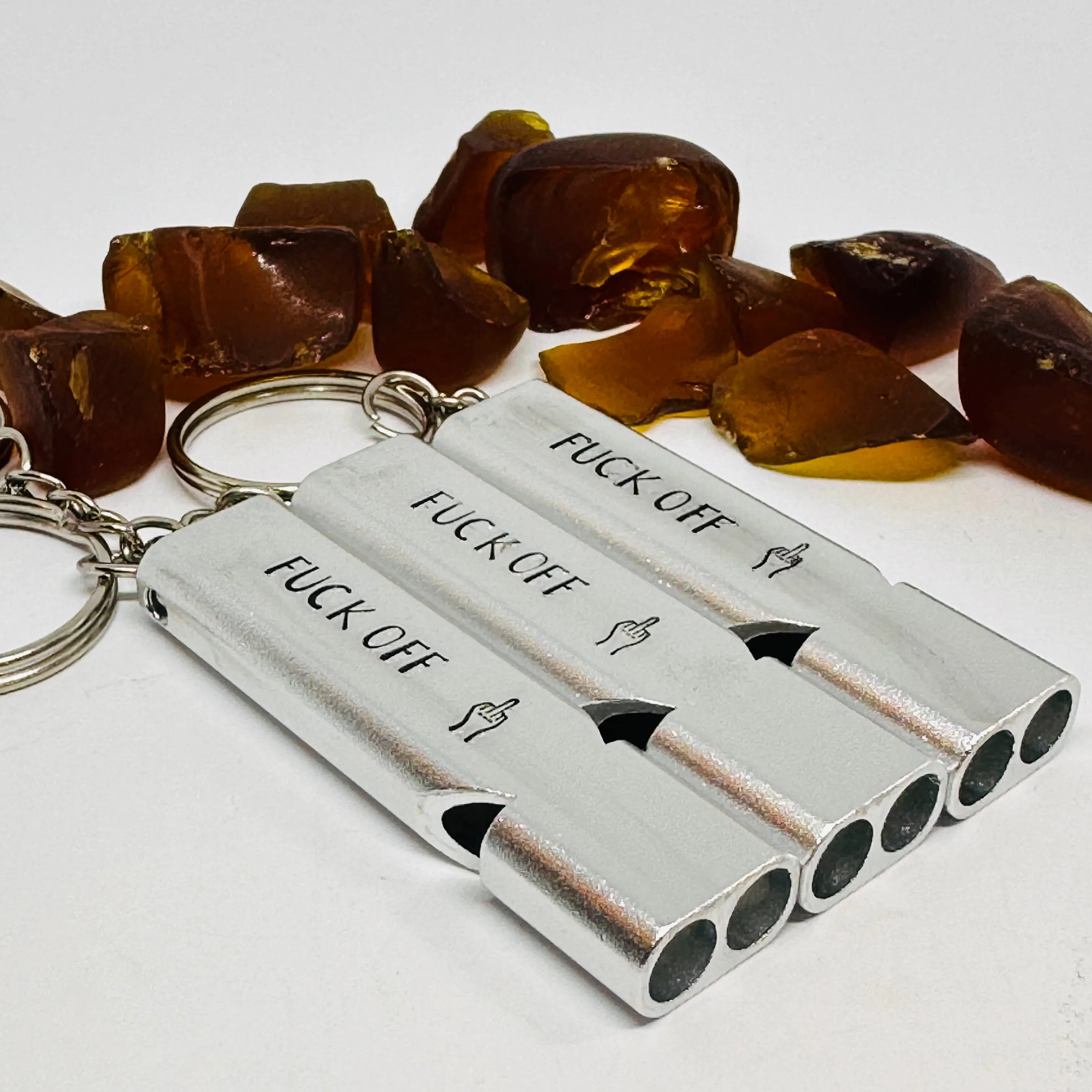 Bawdy Emergency Whistle | Fck Off | Blow Me | Grabber | Safety Alert | Adult Gag Gift | Gift for Bachelorette | LGBTQIA Gift