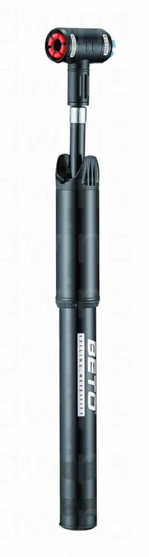Beto EZ-003A 1-Way Mini Pump W/Hose in Black