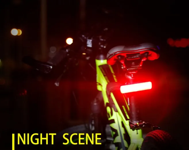 Bicycle Tail Light AQY-0107 - Bright COB LED, Rechargeable, Red
