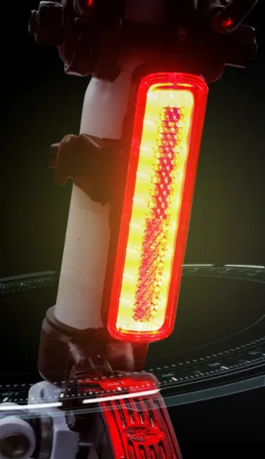 Bicycle Tail Light AQY-0107 - Bright COB LED, Rechargeable, Red