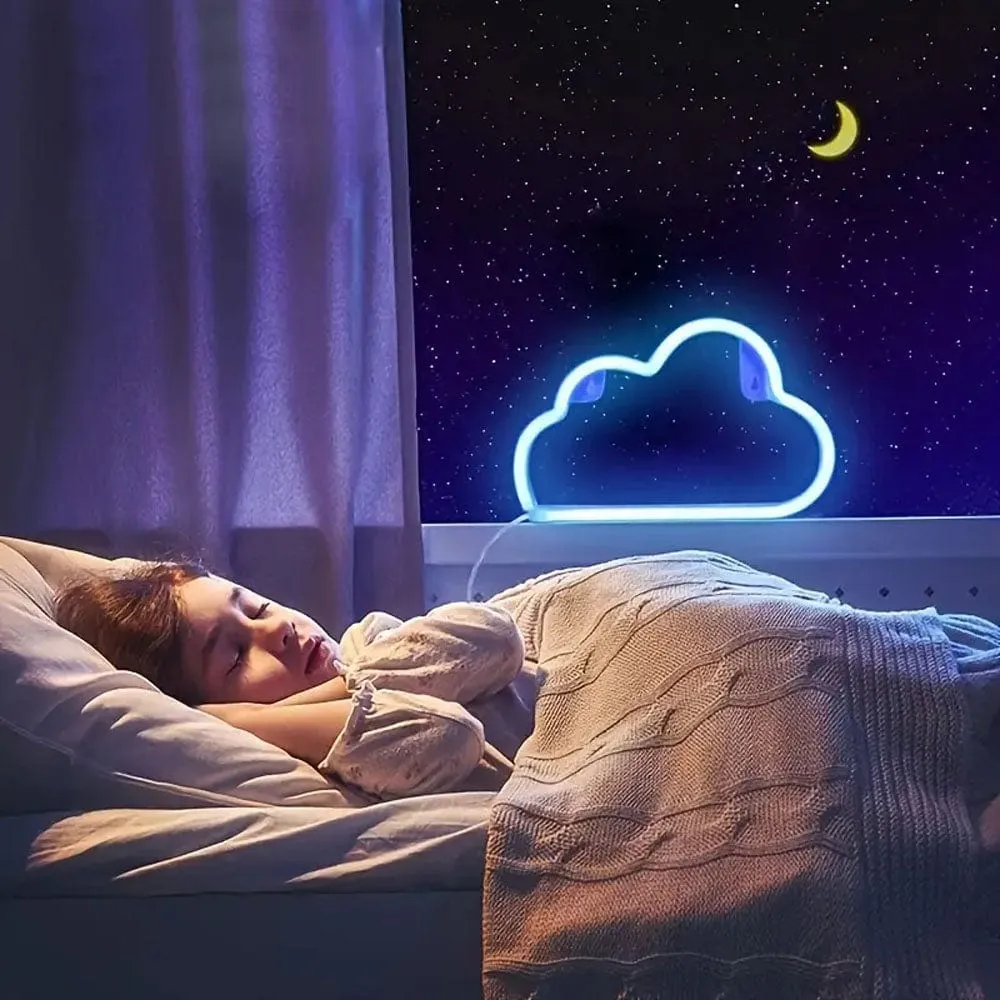 Blue Cloud Neon LED Wall Light