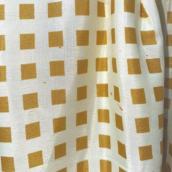 BOHO/SHABBY-CHIC MAXI YELLOW POLYESTER SKT SZ M