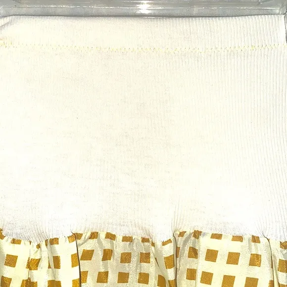 BOHO/SHABBY-CHIC MAXI YELLOW POLYESTER SKT SZ M