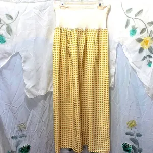 BOHO/SHABBY-CHIC MAXI YELLOW POLYESTER SKT SZ M
