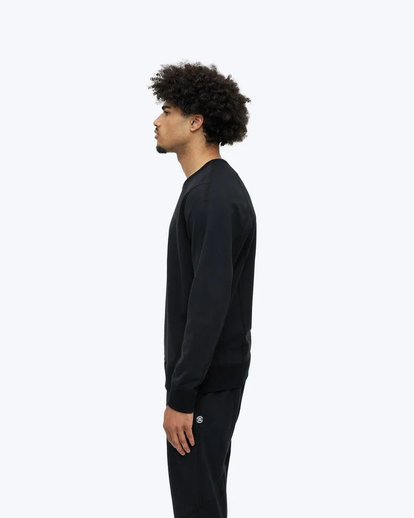 Bonded Jersey Crewneck - Black